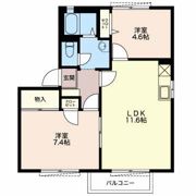 カーサー若の宮の間取り画像