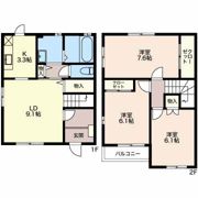 杉ノ木スクエアー Bの間取り画像