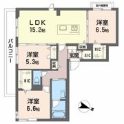 ソテ・ドゥシュ Aの間取り画像