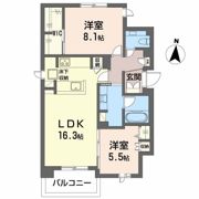 エクラージュ山手町の間取り画像