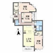 グラン東伊場の間取り画像