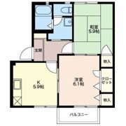 こすもす Dの間取り画像
