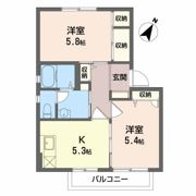ファミーユM Bの間取り画像