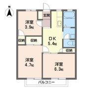 サンシティ大石A・B Bの間取り画像