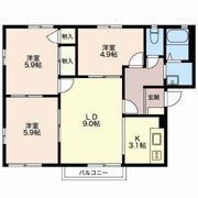 プランシェバラキ Bの間取り画像
