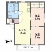泉の郷 Bの間取り画像