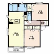 アベニュー日垣田 Aの間取り画像