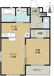 田畑ハイツルシアスⅦの間取り画像