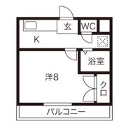 マンションブリッジ88の間取り画像