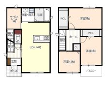 沖田町197－1KODATEXⅤ－Bの間取り画像