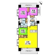 モントーレ博多駅南ガーデンコート1201の間取り画像