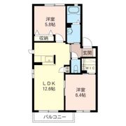 ローザひたち野 Aの間取り画像