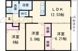 シャンフルールの間取り画像