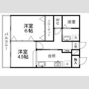 荒巻ハイツA棟の間取り画像