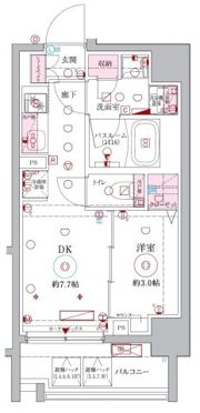 ラグディア北新宿の間取り画像