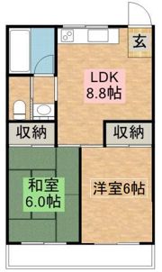 トークストリートアソガワⅡの間取り画像