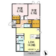 ラヴィベール Ⅱの間取り画像