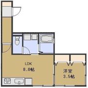 フラッツ みはしの間取り画像