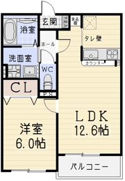 ベルメゾンⅢの間取り画像