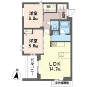 クレスティークの間取り画像