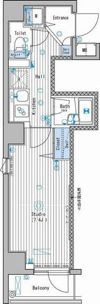 ガーラ・ステーション新宿牛込柳町の間取り画像
