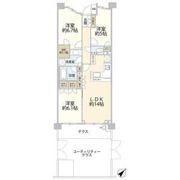 パークホームズ千歳烏山ガーデンズコートWEST棟の間取り画像