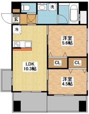 MODERN PALAZZO 浦上駅前の間取り画像