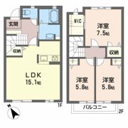 メイプルヒルズの間取り画像