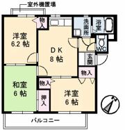 カプリス戸坂中町の間取り画像