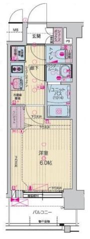 プレサンスTHEKYOTO東福寺EASTの間取り画像