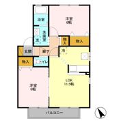 ディアクレスト Bの間取り画像