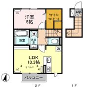 プリズム Aの間取り画像