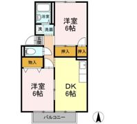 エクセルハイツテヅカ Aの間取り画像