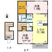 シャトーアサヒⅣの間取り画像