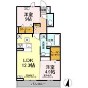 ウィット高岡の間取り画像