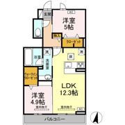 ウィット高岡の間取り画像