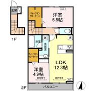 ウィット高岡の間取り画像