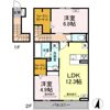 ウィット高岡の間取り画像