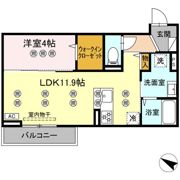 サンガーデン新山口 Bの間取り画像