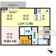 サンガーデン新山口 Bの間取り画像