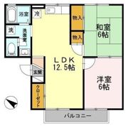 ピアニー Ⅱ棟の間取り画像