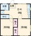 コーポ白川Cの間取り画像