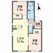クレール林崎 B棟の間取り画像
