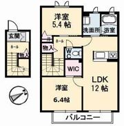 シャーメゾン ラ・モード ガーデンズ Ⅱの間取り画像