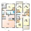 御津町上佐脇屋敷貸家の間取り画像