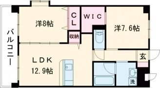 グランディール宇土の間取り画像