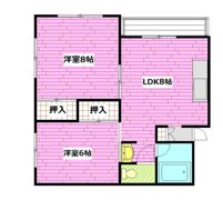 ラフォート牛田の間取り画像