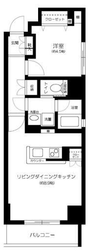 コスモグレイス新宿の間取り画像
