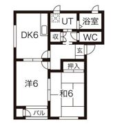 グランディールAの間取り画像