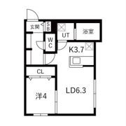 ASTER FLAX ASABU(アステール フラックス アサブ)の間取り画像